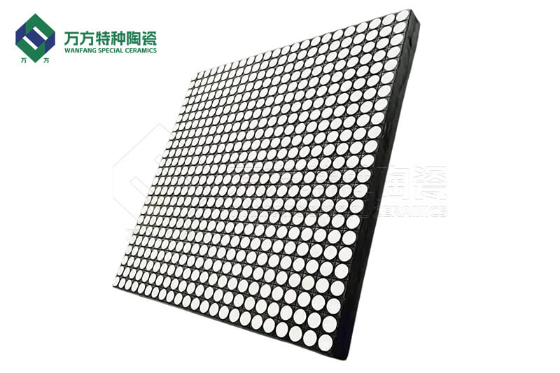 抗冲击耐磨陶瓷橡胶复合板